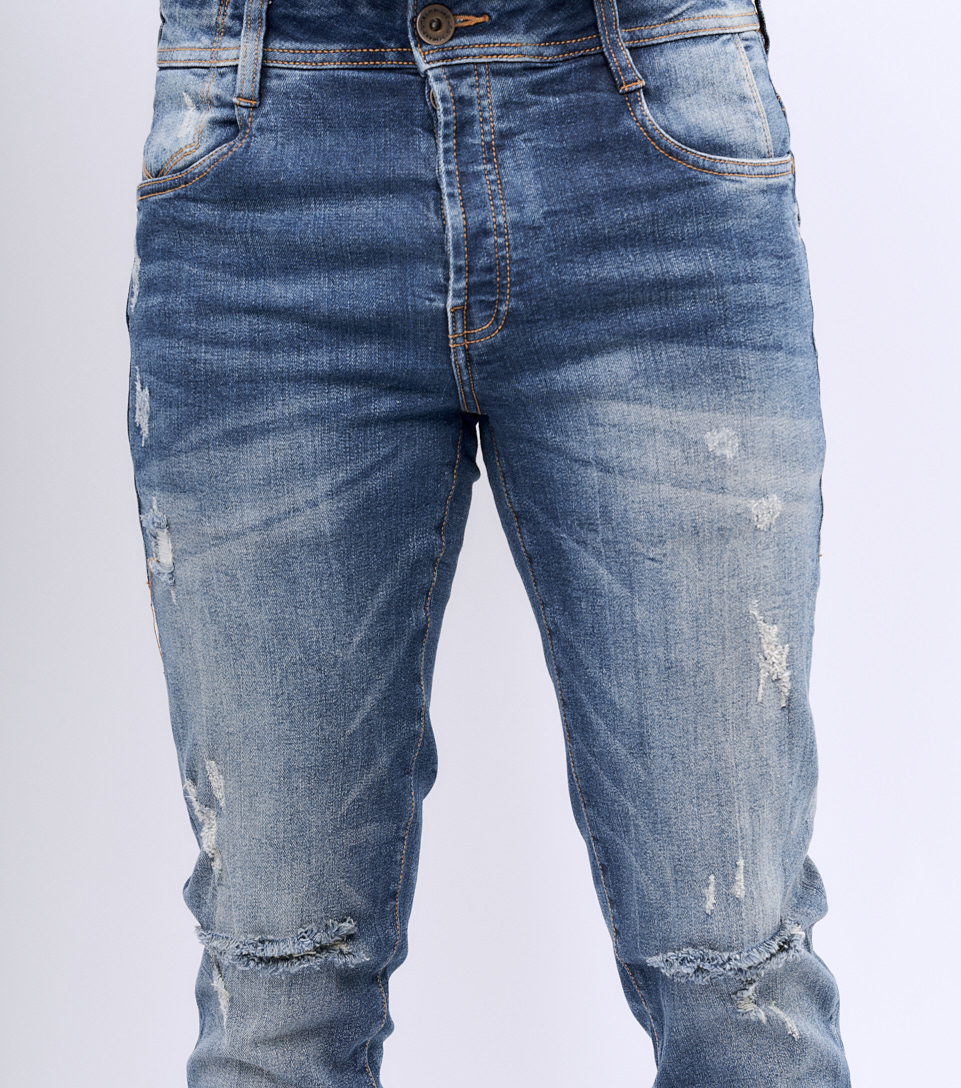 Jean Para Hombre Molderia Iron Con Proceso Medio Diseno En Relojero Unser 829550 AZ