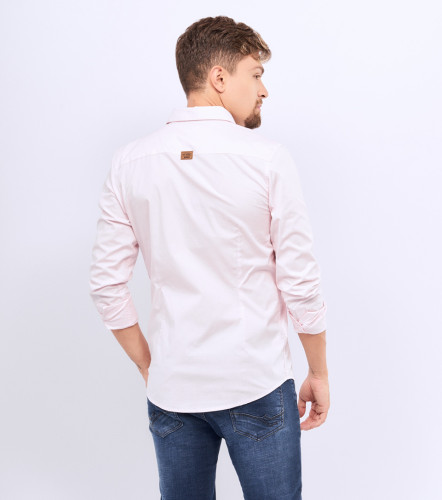 Camisa Billy Slim Popelina Strech Unicolor Sin Bolsillo UnserRC