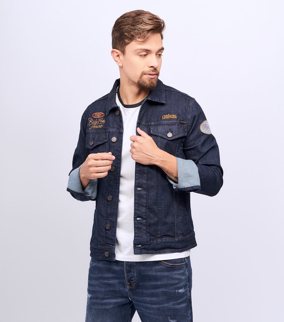 Chaqueta Americanino Trucker Tono Oscuro 122749 AZ