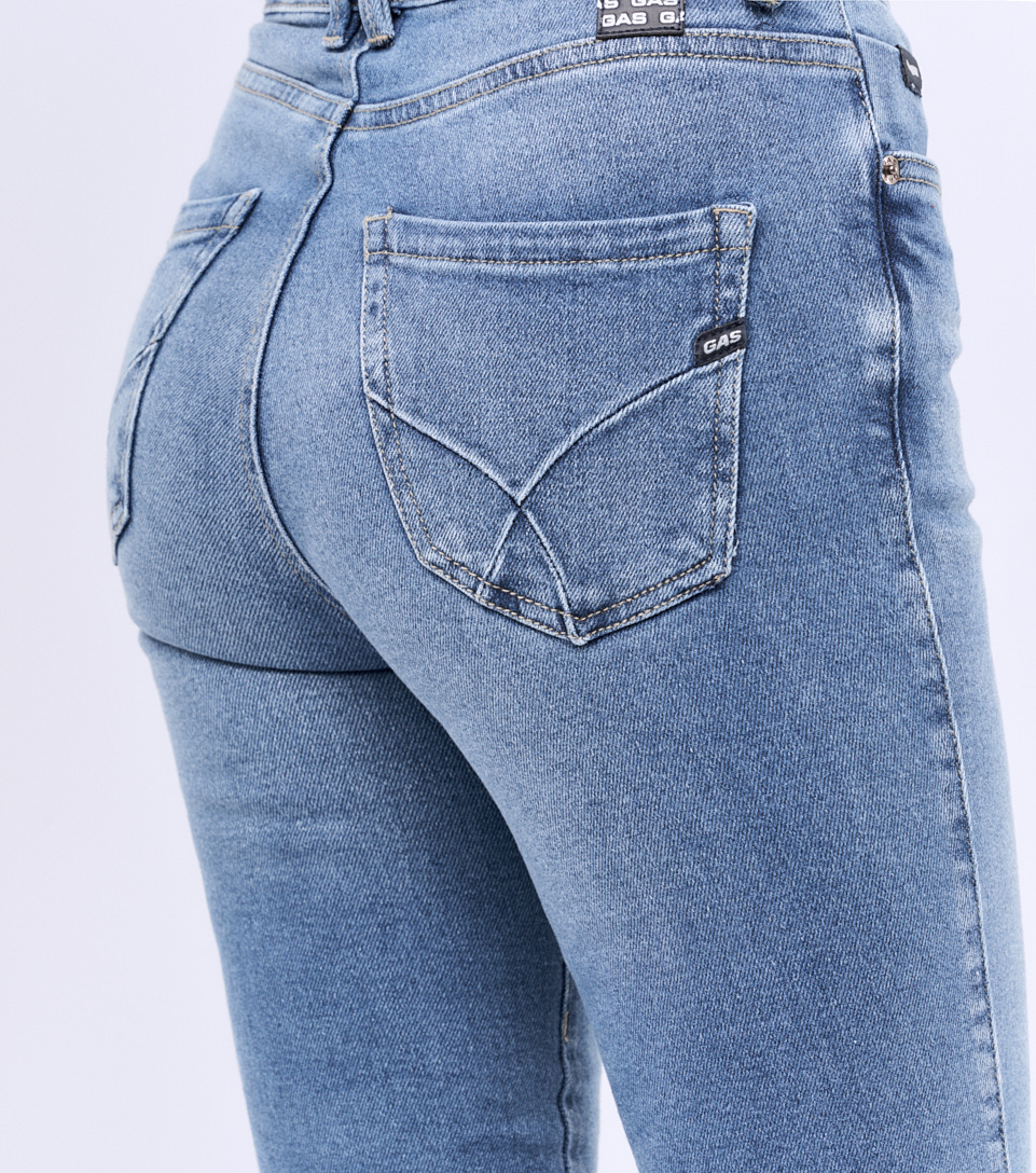 Ciara Jean Azul Claro Skinny Femenino Gas 829423 AZ