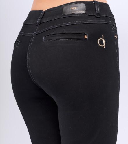 Jean Para Mujer Pretina Ancha Con Proceso Oscuro Barcelona Taliana DerekAZ