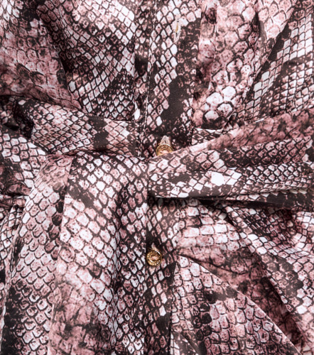 Vestido Estampado Manga Corta Para Mujer DerekCF