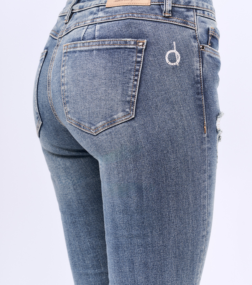 Jean Para Mujer Sninny Con Proceso Tokio Nicky Derek 827855 AZ