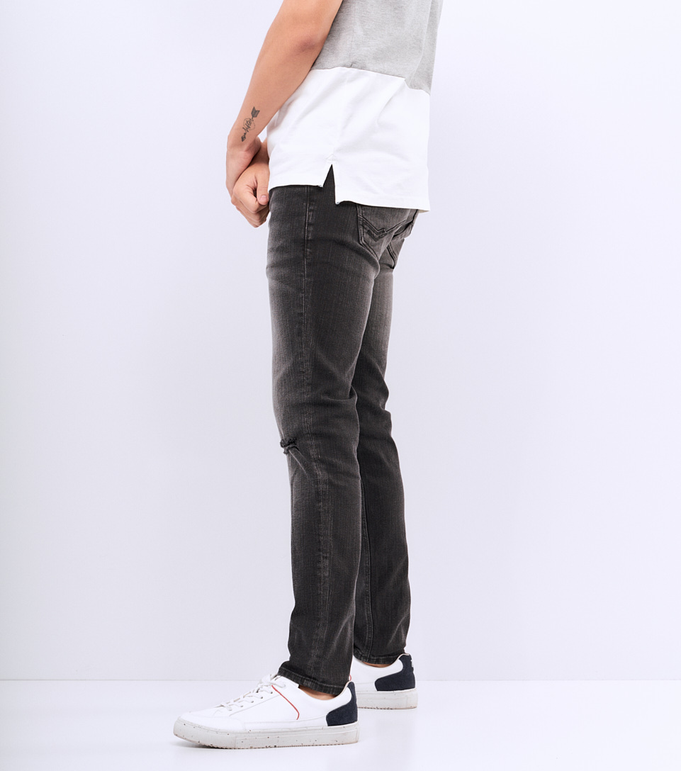 Jean Para Hombre Molderia Boston Con Proceso Y Rotos Unser 828788 NG