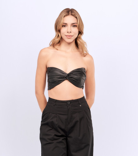 Crop Top Para Mujer Unicolor Jennifer DerekNG