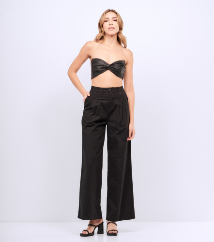 Crop Top Para Mujer Unicolor Jennifer DerekNG