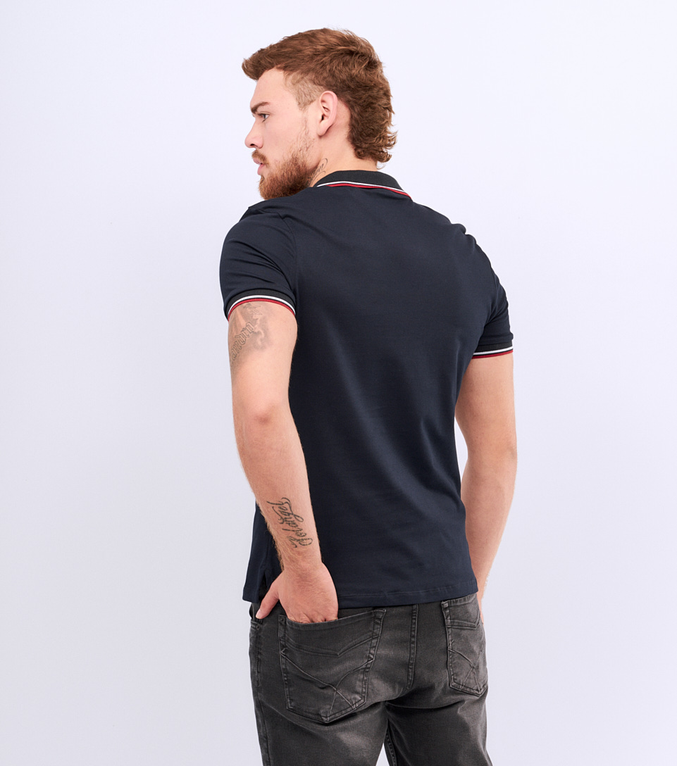 Ende Polo Slim Fit Masculina Gas 829693 AO