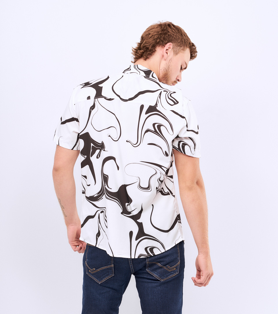 Camisa Blanca Asos Camisas Estampadas Hombre Camisa A Cuadros