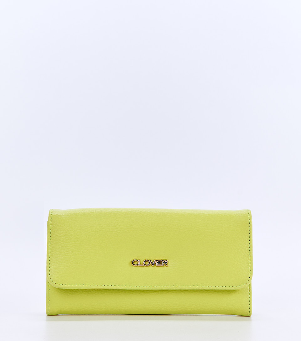 Elly Billetera Unicolor Con Monedero Removible CloverLM