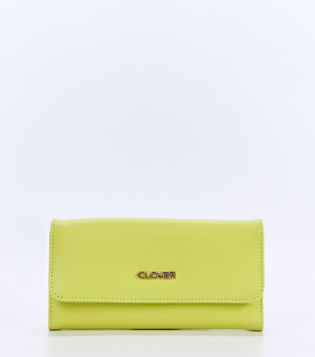 Elly Billetera Unicolor Con Monedero Removible CloverLM