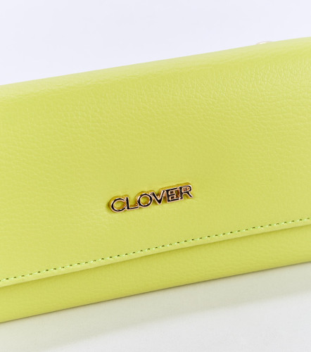 Elly Billetera Unicolor Con Monedero Removible CloverLM