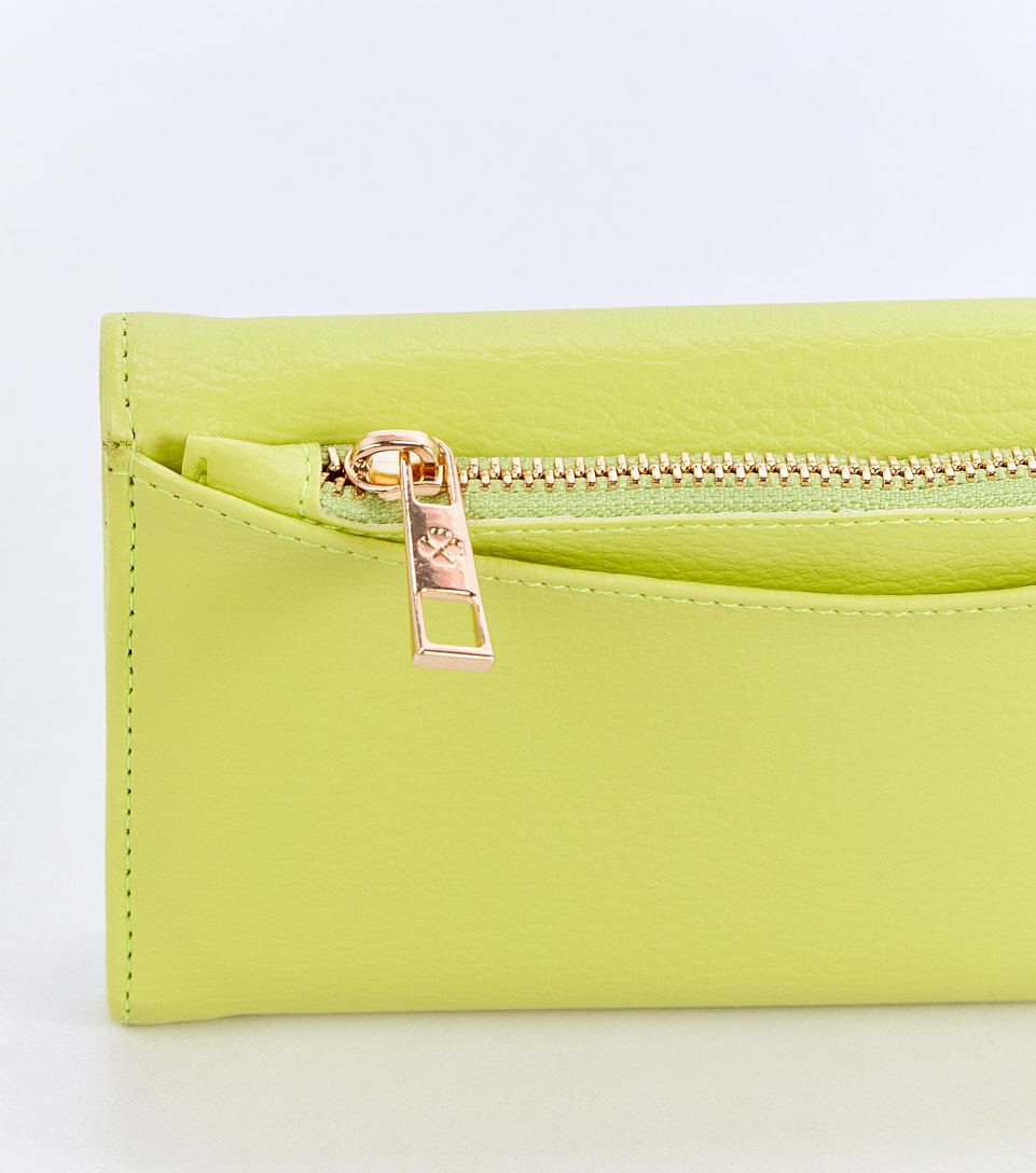 Elly Billetera Unicolor Con Monedero Removible Clover 821127 AC