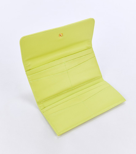 Elly Billetera Unicolor Con Monedero Removible CloverLM