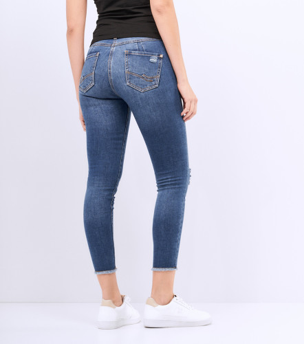 Jean Para Mujer Con Proceso Medio Y Rotos UnserAZ