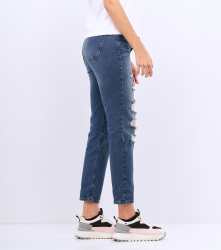 Jean Para Mujer Con Proceso Rotos Paris Lindsay DerekAZ