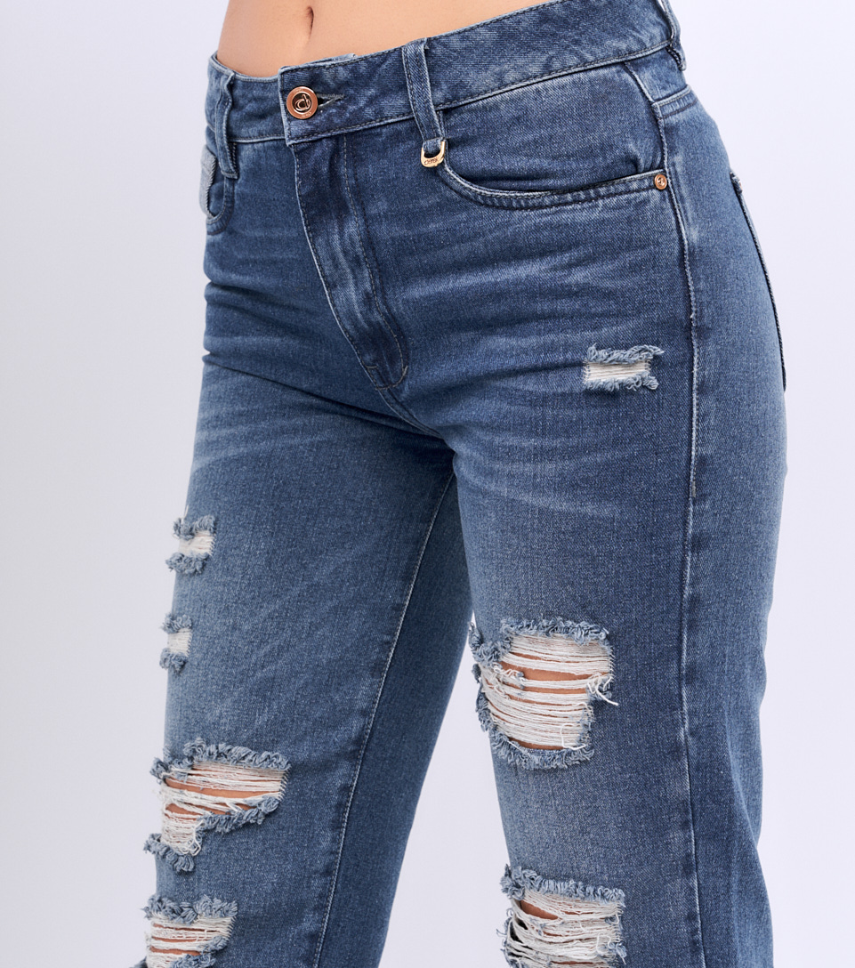 Jean Para Mujer Con Proceso Rotos Paris Lindsay Derek 829028 AZ