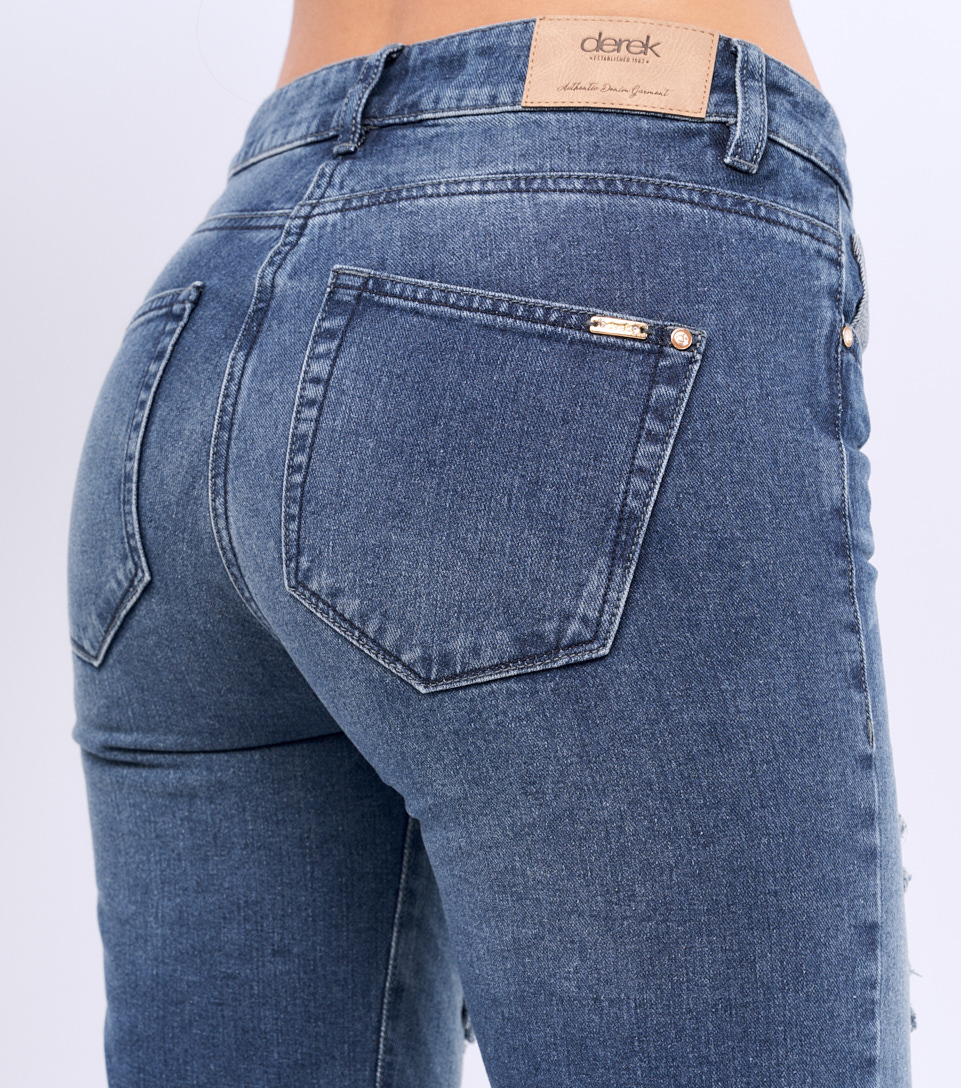 Jean Para Mujer Con Proceso Rotos Paris Lindsay Derek 829028 AZ