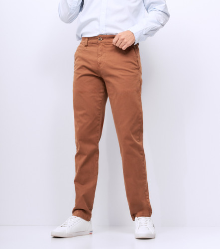 Pantalon En Cuir Marron CHEVIGNON Taille 36 Femme - Luxueux, Comme Neuf - Occasion Très Bon état