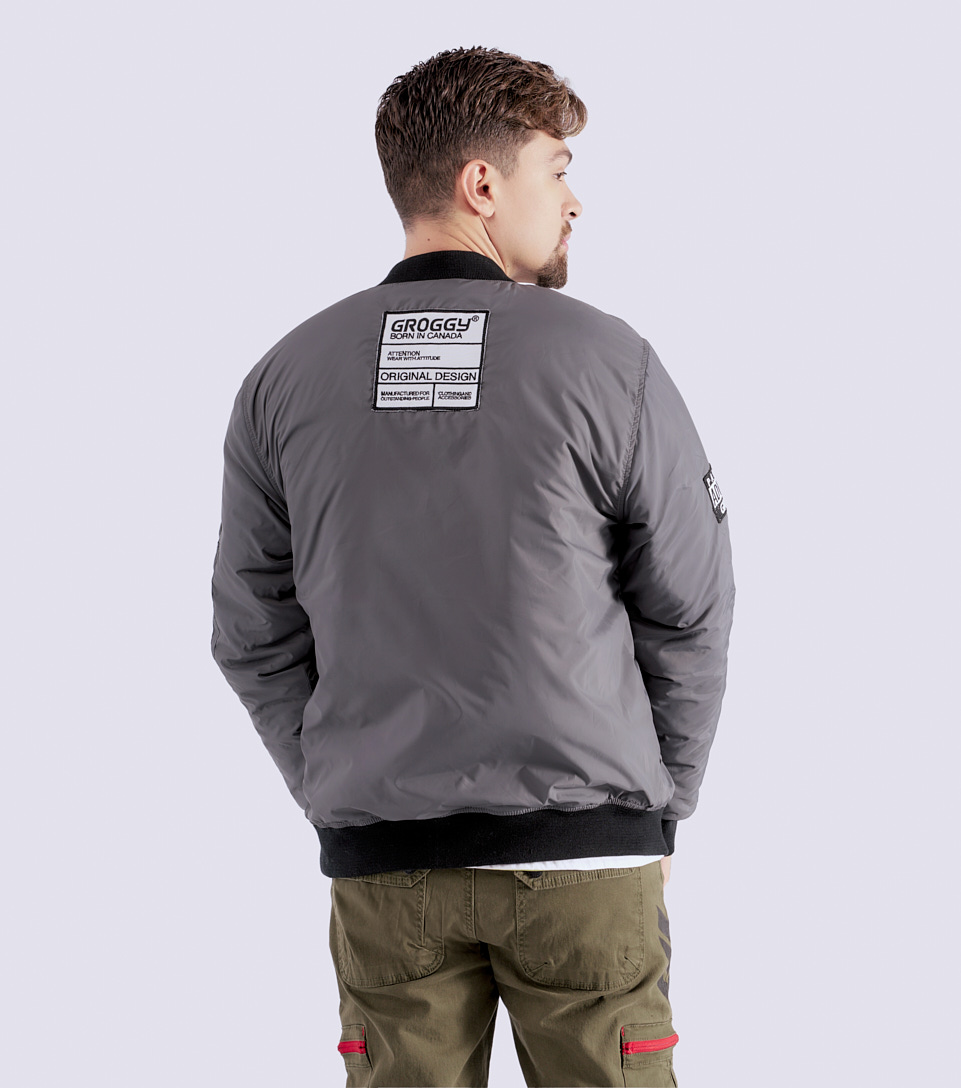 Jordan Bomber De Linea Masculina Groggy 827512 GR
