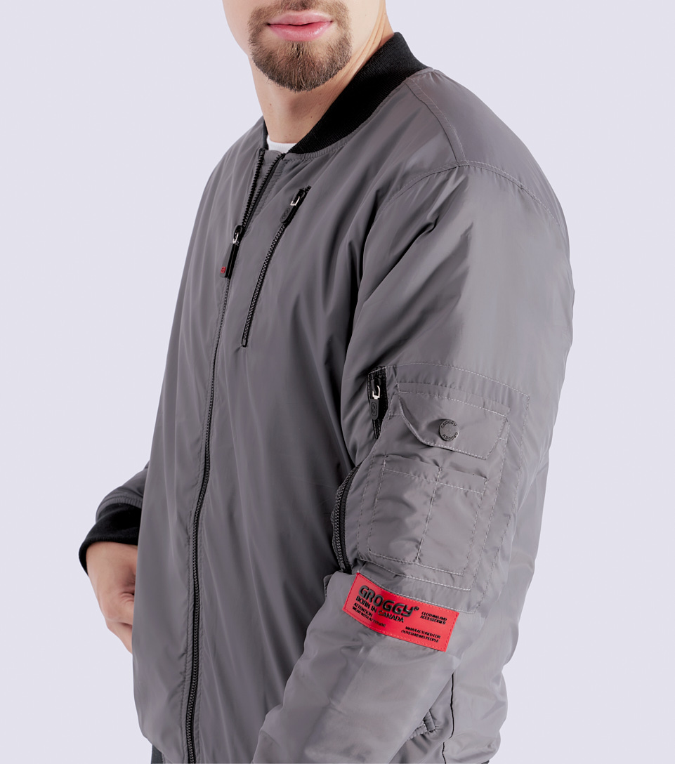 Jordan Bomber De Linea Masculina Groggy 827512 GR