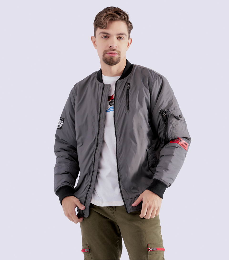 Jordan Bomber De Linea Masculina Groggy 827512 GR