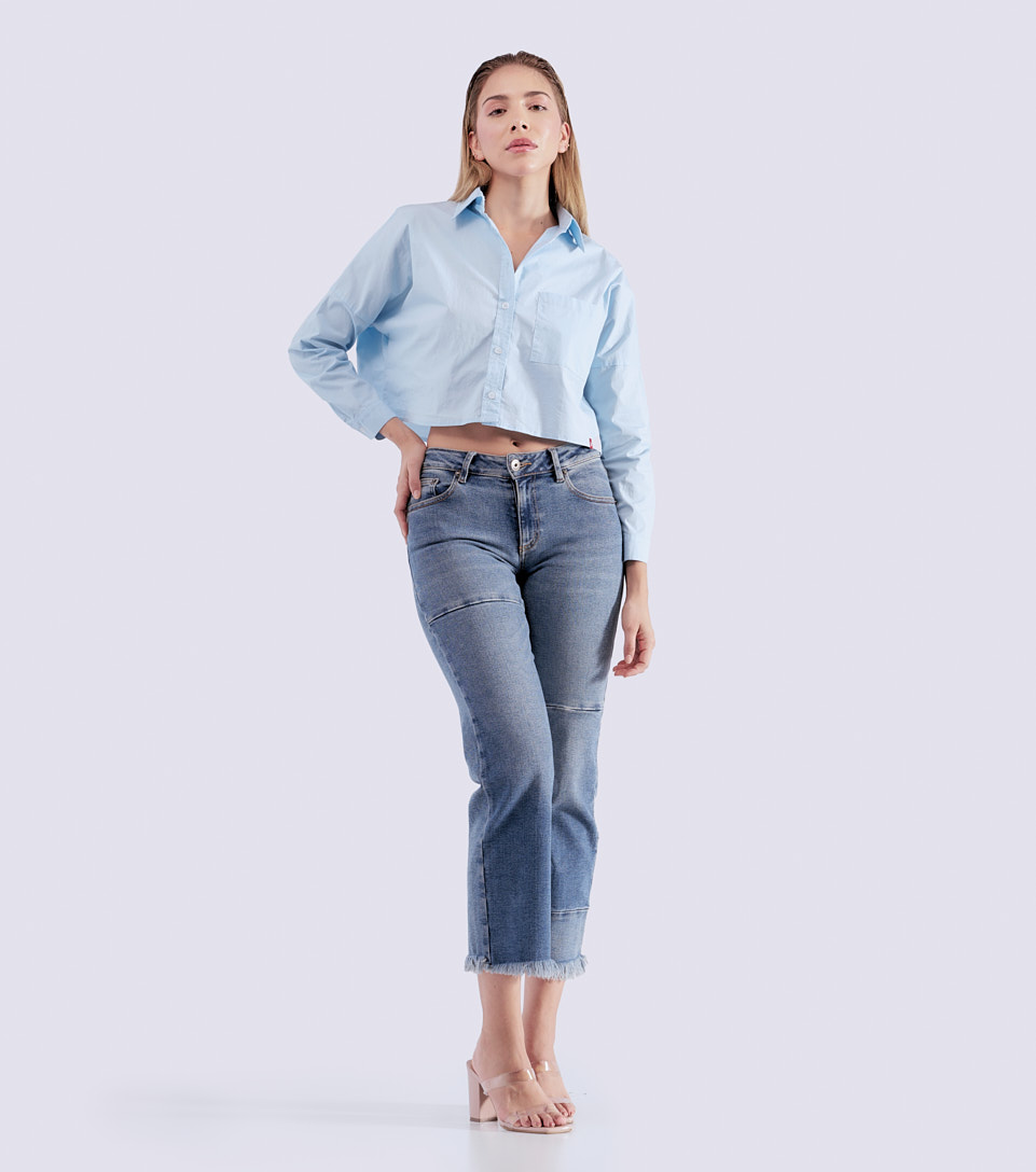 Blusa Camisera Unicolor Con Bolsillo Unser 823978 AC