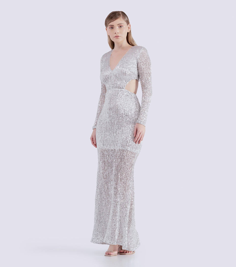 Vestido Para Mujer Largo Lentejuelas Derek 828107 DO