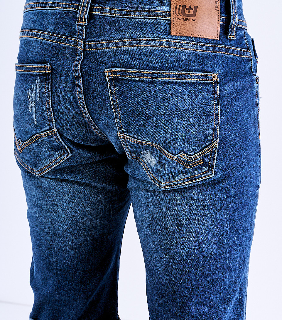 Bermuda En Indigo Con Proceso Oscuro Unser 823699 AZ