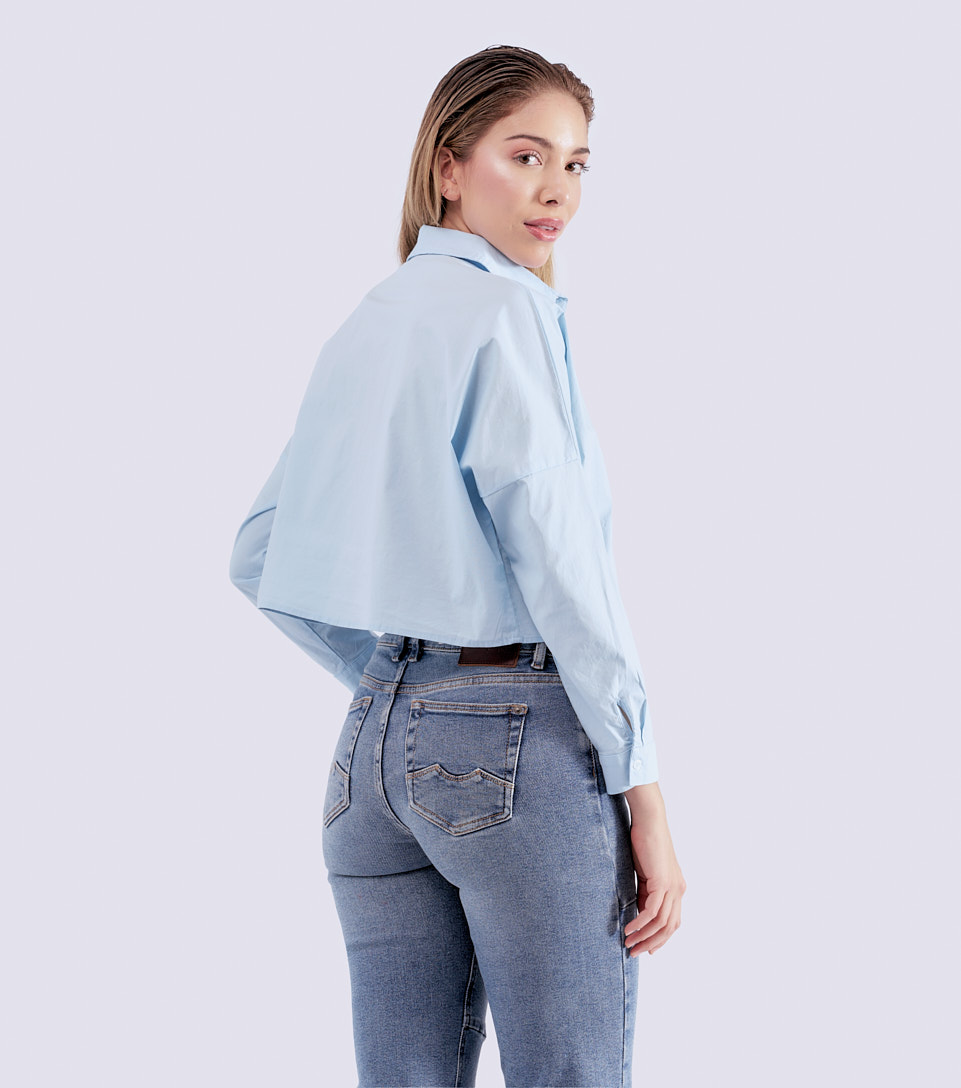 Blusa Camisera Unicolor Con Bolsillo Unser 823978 AC