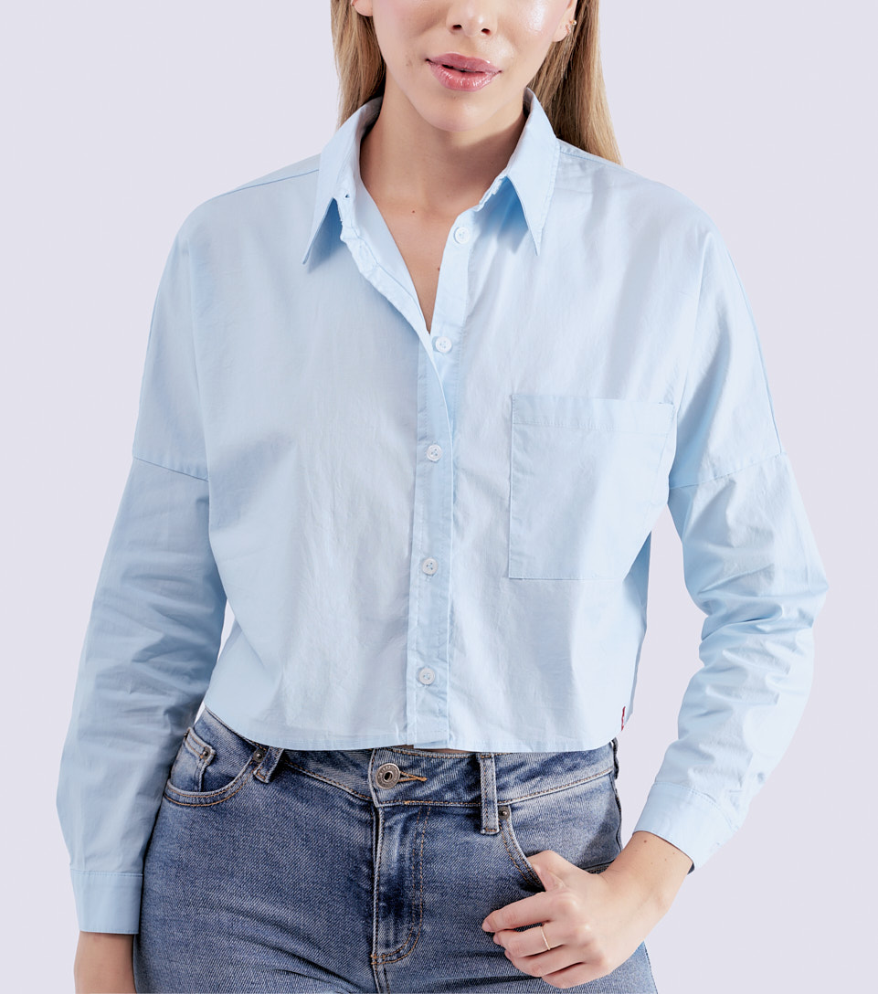 Blusa Camisera Unicolor Con Bolsillo Unser 823978 AC
