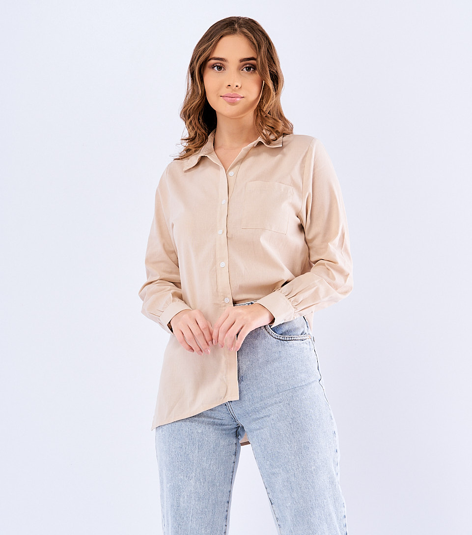 Camisa Para Mujer Oversize Manga Larga Saray Derek 826464 BG