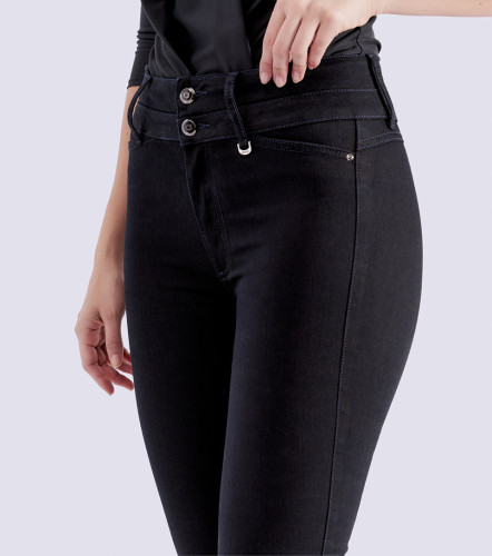 Jean Para Mujer Pull Up Bota Skinny Sin Bolsillos Barcelona Karly DerekAO