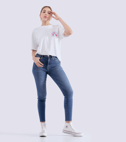 Jean Stretch Mujer Tiro Alto Kat TyperAZ