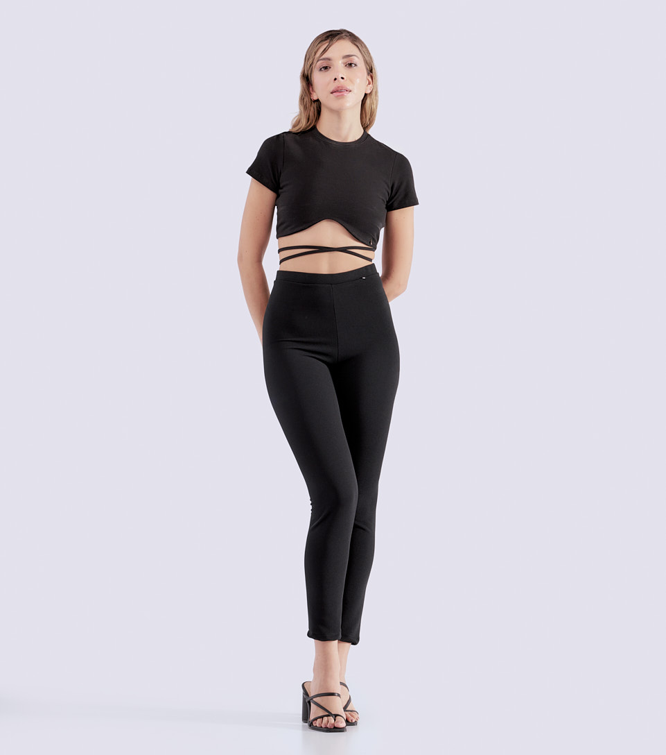 Pantalon Lycrado Uinicolor Para Mujer Derek 831397 NG