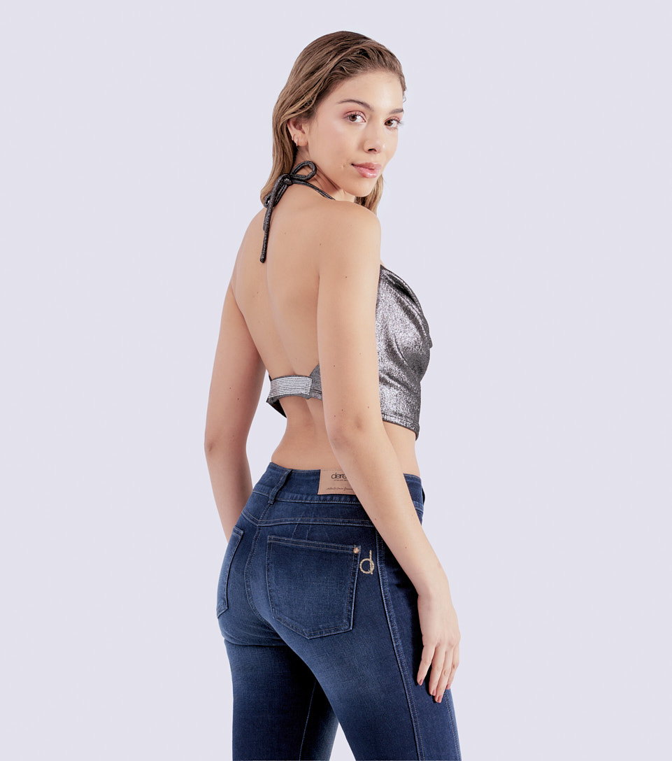 Blusa Escote Drapeado Para Mujer Derek 831441 NG