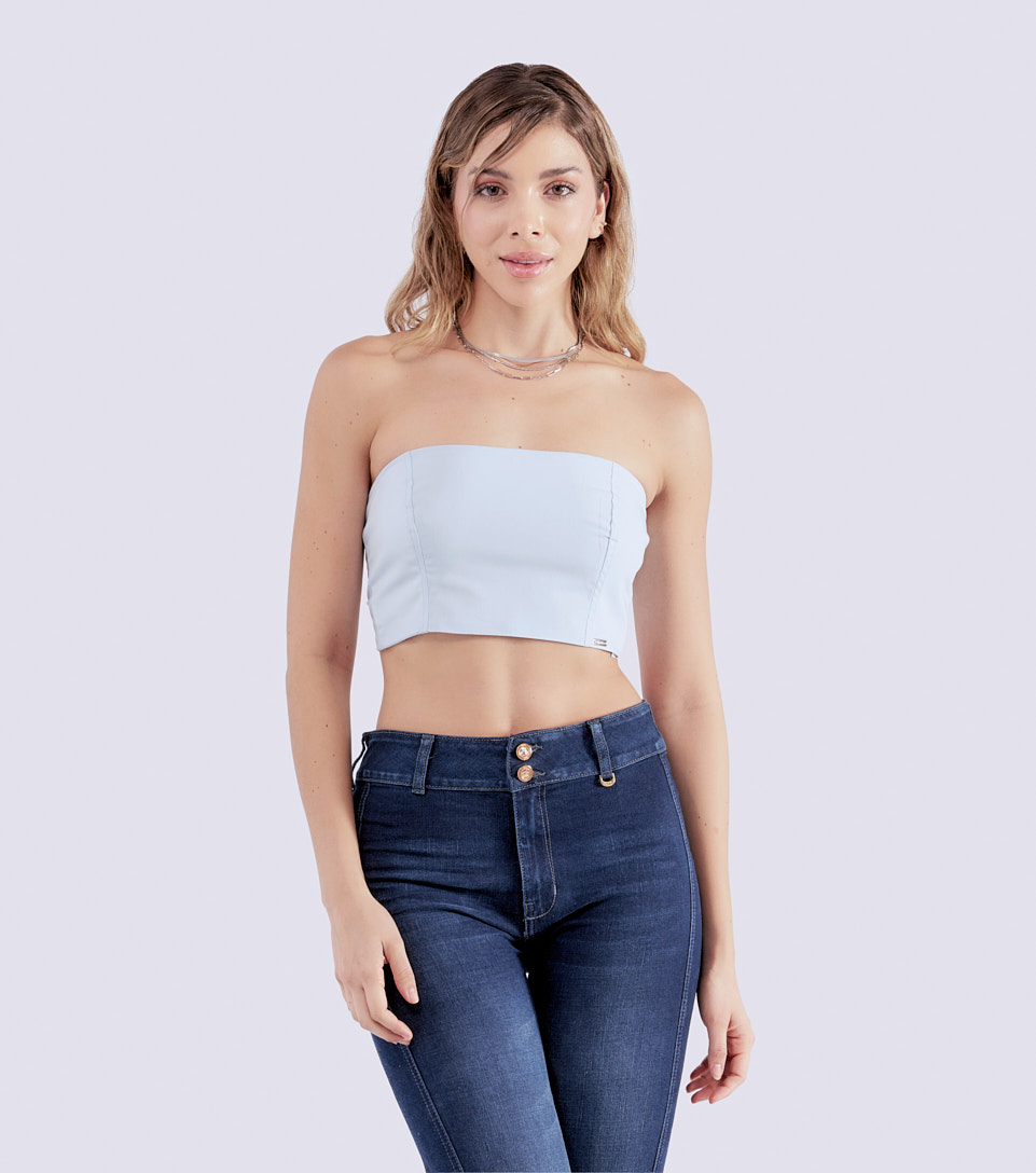 Blusa Strapless Para Mujer Nina Derek 832618 AC