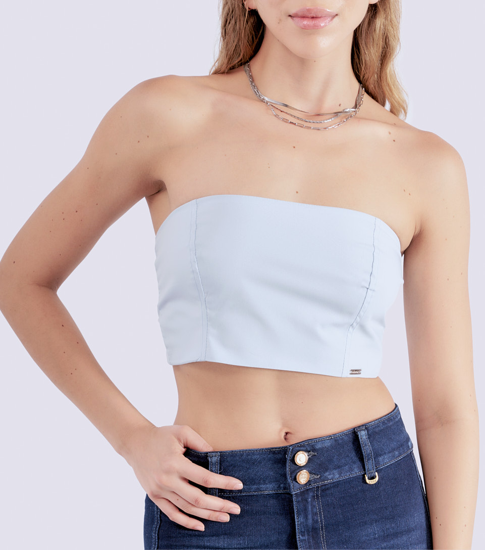 Blusa Strapless Para Mujer Nina Derek 832618 AC