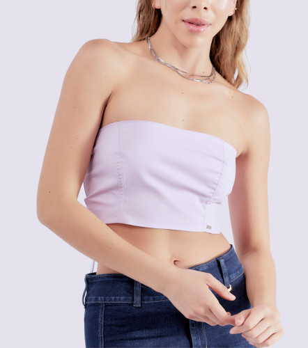 Blusa Strapless Para Mujer Nina DerekLI