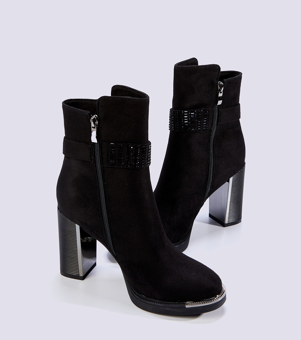 Bota Para Mujer Cana Media Tacon Derek 825779 NG