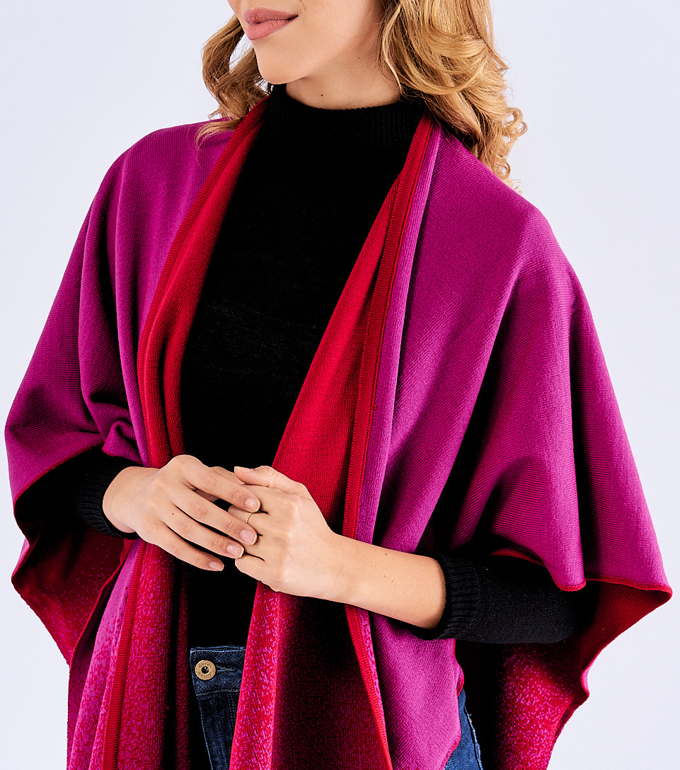 Cardigan Para Mujer Tejido Doble Faz En Degrade Taliana Derek 826735 RJ
