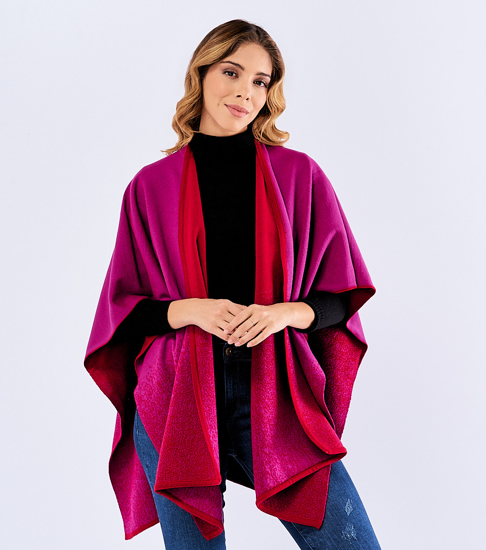 Cardigan Para Mujer Tejido Doble Faz En Degrade Taliana Derek 826735 RJ