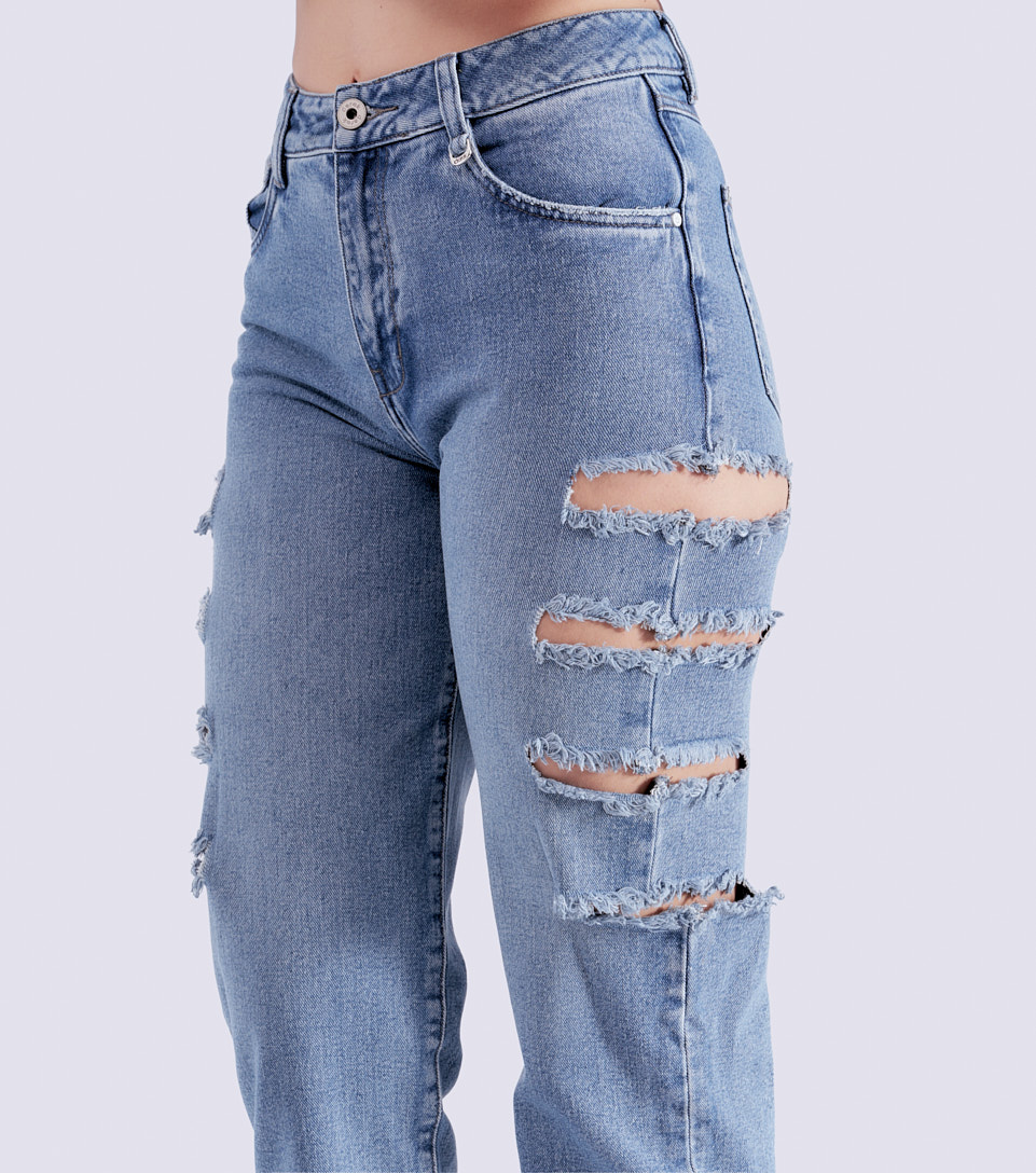 Jean Para Mujer Con Aberturas En Costados Praga Violett Derek 829823 AZ