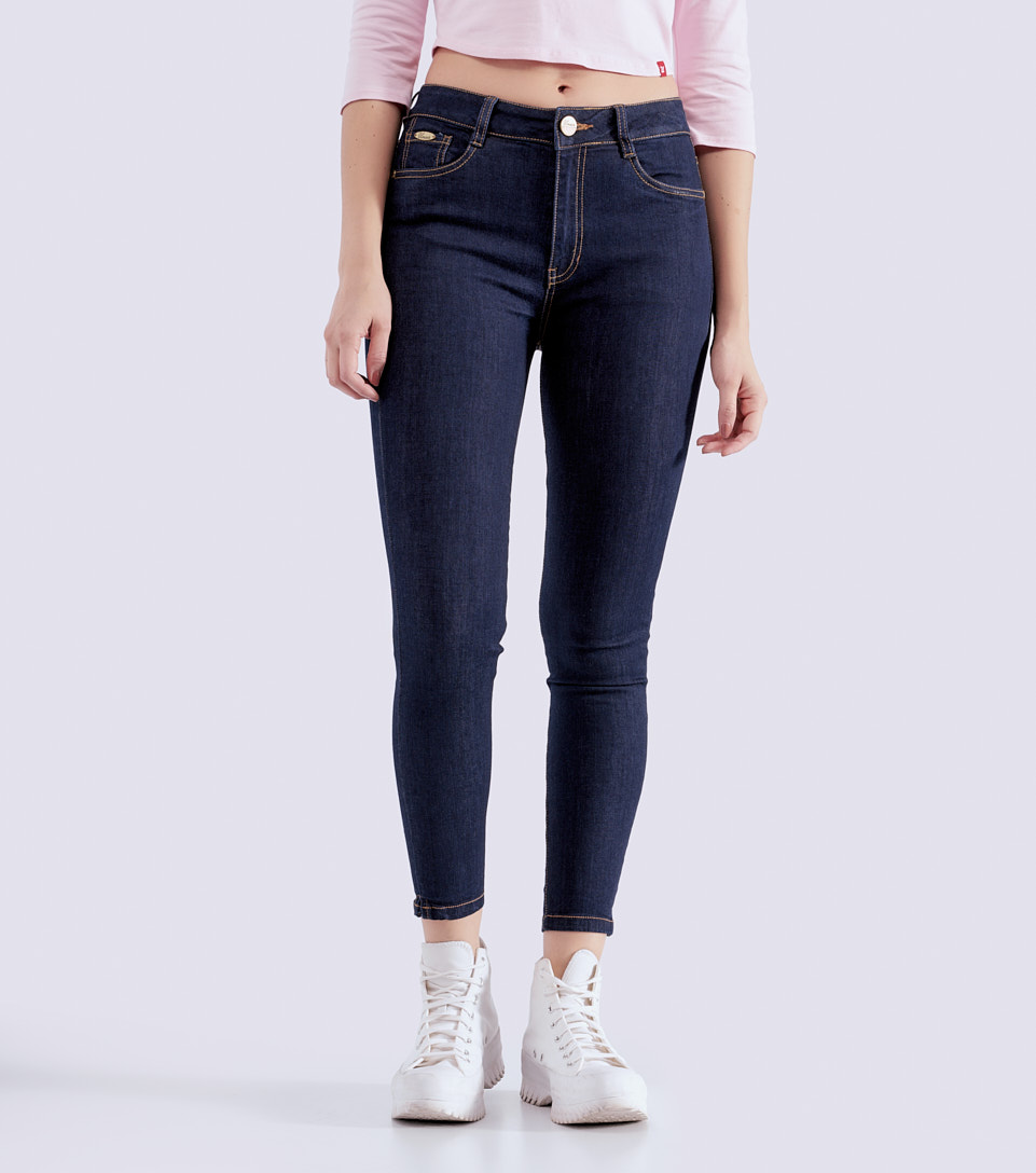 Jean Para Mujer Skinny Con Proceso Oscuro Sin Rotos Unser 830930 AZ