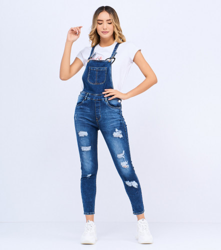 Overol Enterizo Overoles En Pantalon Para Mujer Mezclilla Modelos