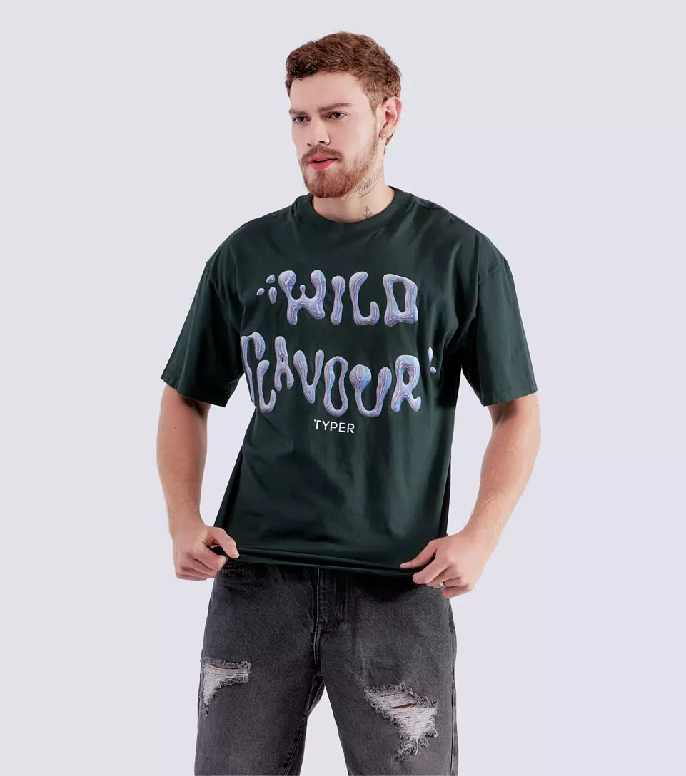 Tshirt Oversize Para Hombre TyperVO