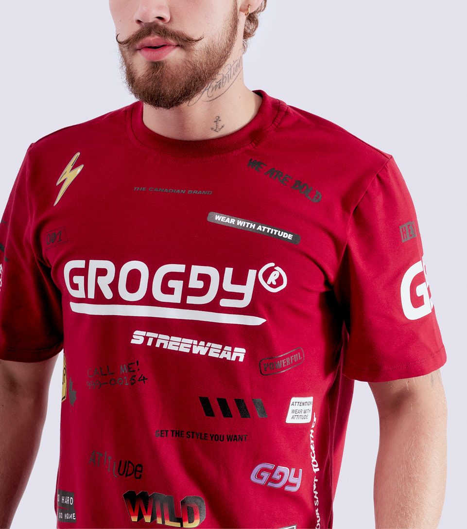 Bear T Shirt Regular Masculina Groggy 832856 RO