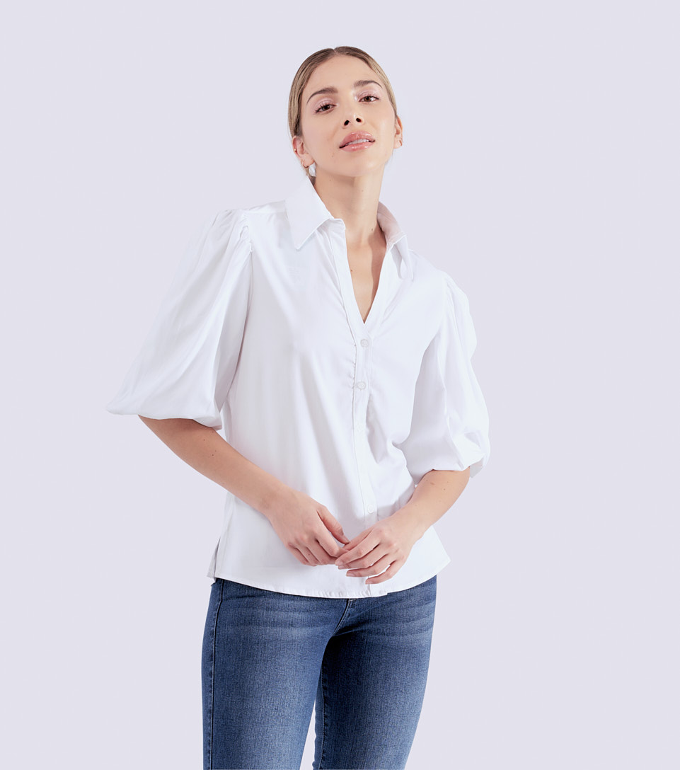 Blusa Camisera Manga Larga Unicolor Derek 828013 BL