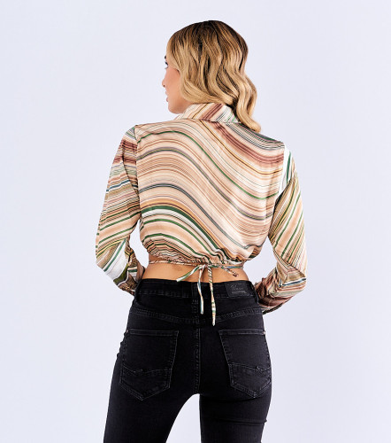 Blusa Para Mujer Camisera Manga Larga UnserVD