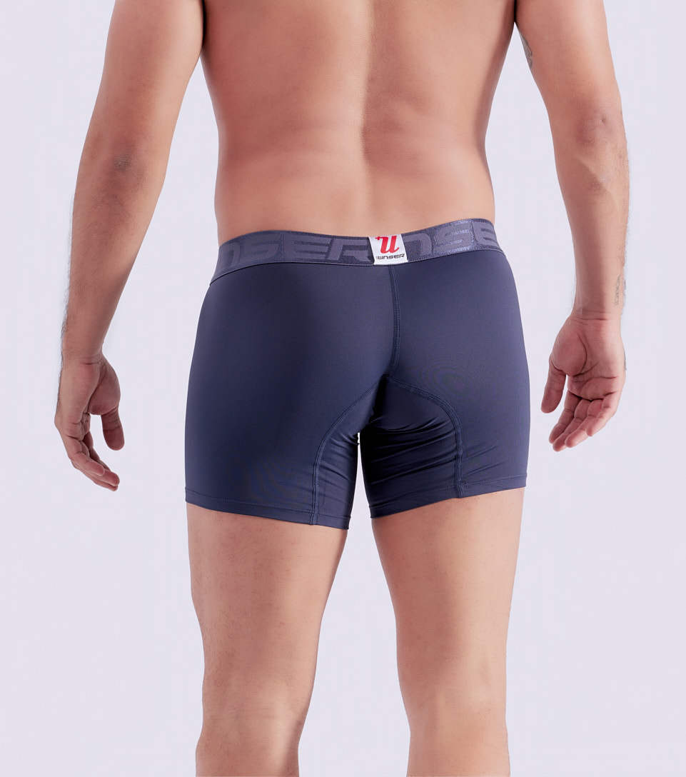 Boxer Para Hombre Bipack Unicolor Con Elastico Marcado Texto Unser 831759 CU
