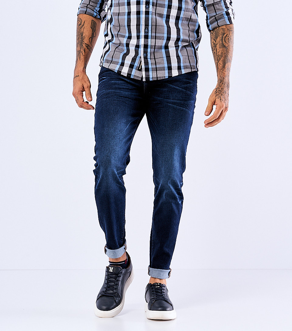 Iron Leandro Jean Para Hombre Con Proceso Alto Y Desgaste Unser 829554 AZ